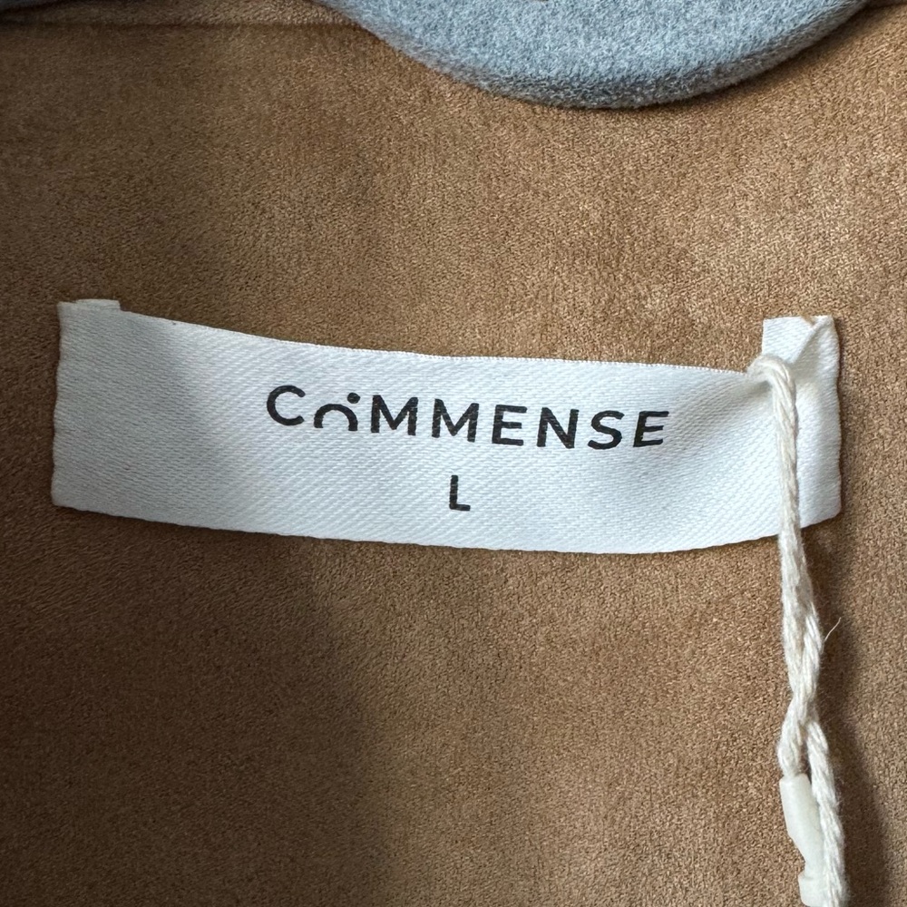 Commense Suede Effect Soft Button Lapel Jacket - … - image 5